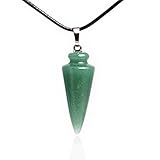 JOE FOREMAN 16x41mm Natural Green Aventurine Cone Worry Semi Precious Cocktail...