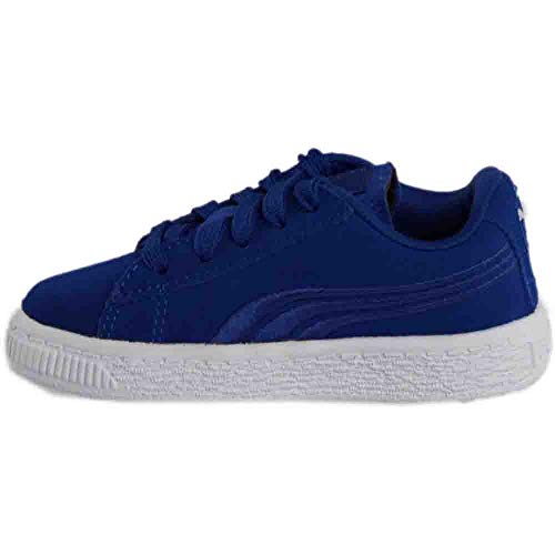 PUMA Puma Unisex-Baby Suede Classic Badge Sneaker, True Blue, 4 M US Toddler