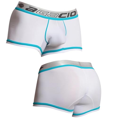 Mens Classic Fit Bi-color Sporty Boxer Trunk Micro Pouch Enhancing Bikini Sexy Brief Underwear3