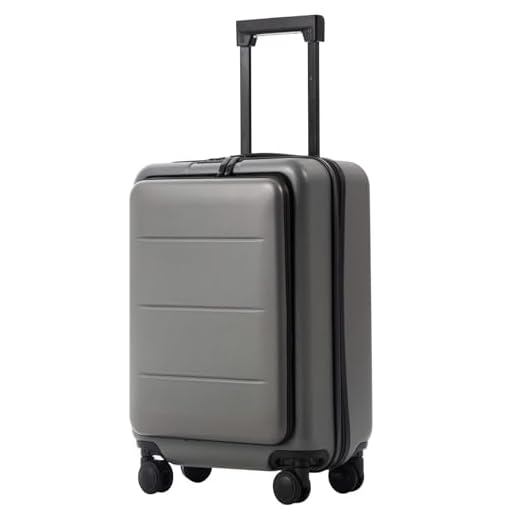 Stylish Carry-On Luggage with Front Pocket