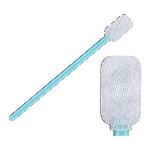 100pcs 4.92" Cleanroom Double-Layer Polyester Tip Cleaning Swabs with Large Head Cleaning for Inkjet/Thermal Printers, Optical Lens, Camera Sensors, Gun, Firearms, Electronics (707-Polyester Swab) Cover
