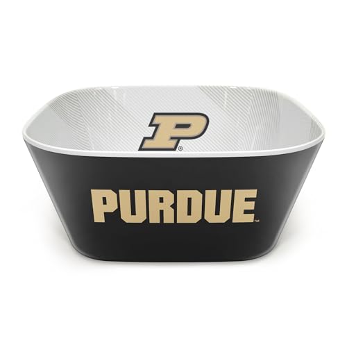 Image of YouTheFan NCAA Purdue Boilermakers Officially-licensed Large Party Bowl - 100% Melamine, dishwasher safe, BPA free - holds large bag of chips - sleek design - perfect for game day or any day