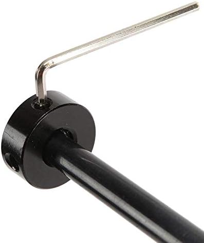 PARTOL Window Crank Handle Winder Billet Aluminum Universal Car Wagon Door Window Crank Handle Winder Kit 0.4" Round 0.4" Square 0.4" Round with 16 Splines (1 Pair, Black)