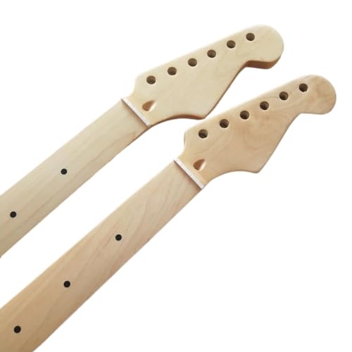 Manche de guitare électrique fretless en érable véritable avec diapason 25.5"