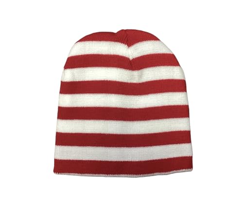 Gorro DE Rayas Rojas Y Blancas