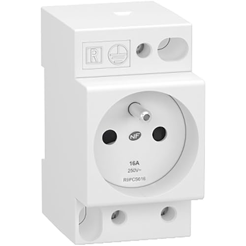 Schneider Electric - Resi9 - prise de courant - 2P+T - 250V - 16A - R9PCS616