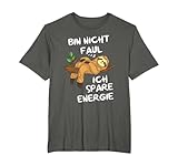 Sprüche Tshirt Faultier Langschläfer Faulheit Faul