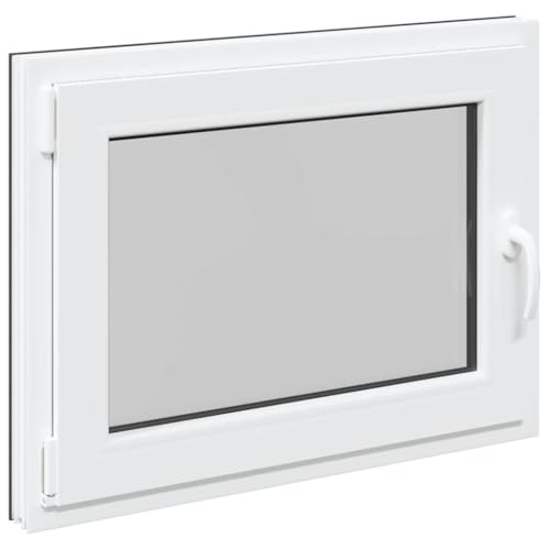 Fenêtre de Cave, Fenêtre de Sous-sol 80x60 cm oscillo-battante DIN gauche anthracite