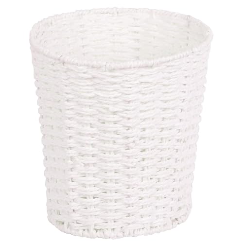 Zuvo Runder Papierkorb aus Geflochtenem Weidenkorb | Stilvoller &...