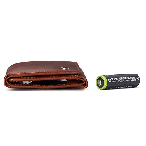 Image of Alpine Swiss Leon Mens RFID Blocking Trifold Wallet Smooth Leather Comes in Gift Box Tan