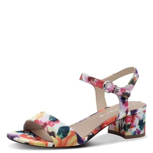 Tamaris Sandalias para mujer, veganas, elegantes, naranja, 39 EU