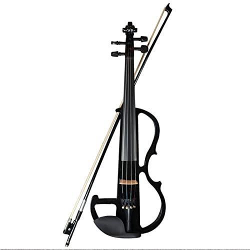 Electric Violin, Electric Solid Wood Violin, Beginner Set With Box Headphone Bow Remote Control