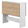 Tavolo Pieghevole Papillon Bianco E Rovere - 103/67/28x76x73,4 Cm, Design Scandinavo - Foto 6