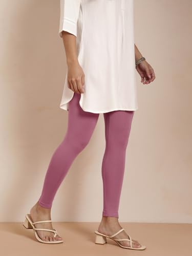 Image of TWIN BIRDS Women Viscose Ankle Leggings | Stretchable Kurti Wear Bottom