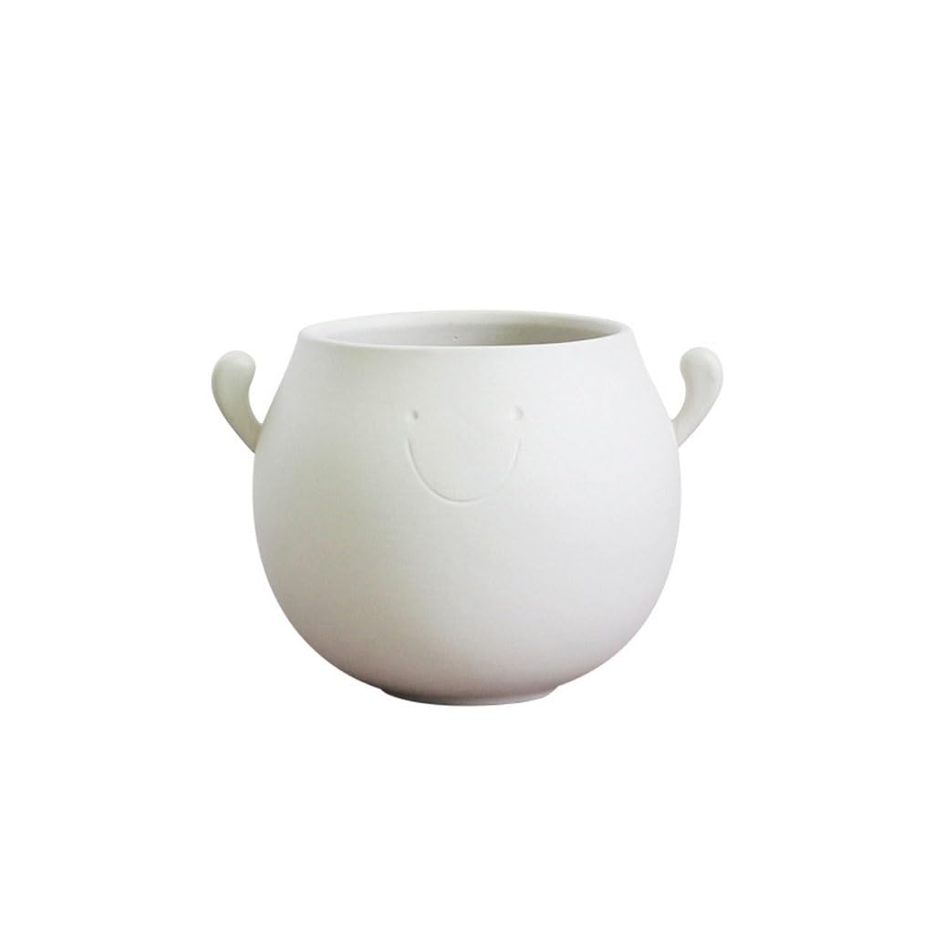 Gelasige A Flower Pots Modern Minimalist Style Flower Pots Ceramic Flower Pots For Planting Flowers With Drainage Holes Outdoor Flower Pots(A)