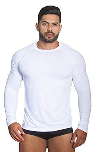Kit 3 Camisetas Térmica Polo Sport Segunda Pele Uv Unissex Branco/Cinza e Preto (P)