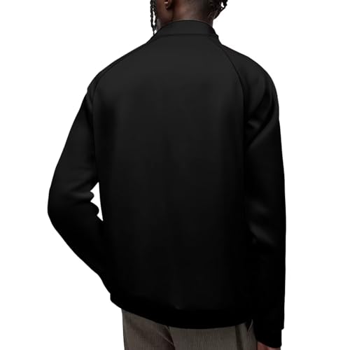 Image of Men's Lightweight Jackets Casual Full Zip Fleece Jacket Men Coats Fashion Long Sleeve Sweatshirt