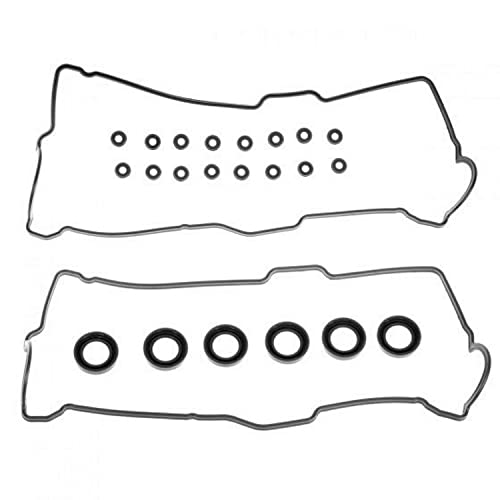 Vincos Cylinder Valve Cover Gasket With 6 Pcs Spark Plug Tube Seals & 16Pcs Grommets Vc203 Vs50422R Compatible With Tundra 04-00 Tacoma 04-95 4Runner 02-96 T100 98-95 3.4L V6 Es300/Camry 92 93 3.0L V6 #TOP1