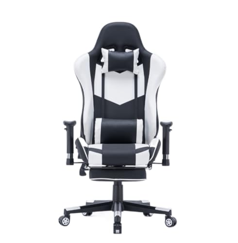 CHUNXVLI Gaming Chair Office Desk Computer Swivel Chair Office, Adjustable Computer High Back Racing Style Gaming Headrest