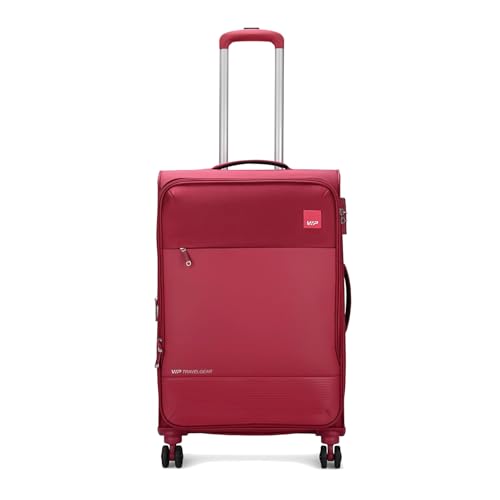 Image of VIP Regent Premium 8-Wheel 79 cm Large Expandable Luggage | Anti-Theft SecuriTech Zipper | TSA Accepted Lock | Lightweight & Spacious (RED)