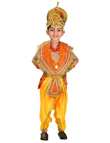 Image of BookMyCostume Indian Raja King Historical Mythology Kids & Adults Fancy Dress Costume 12-14 years