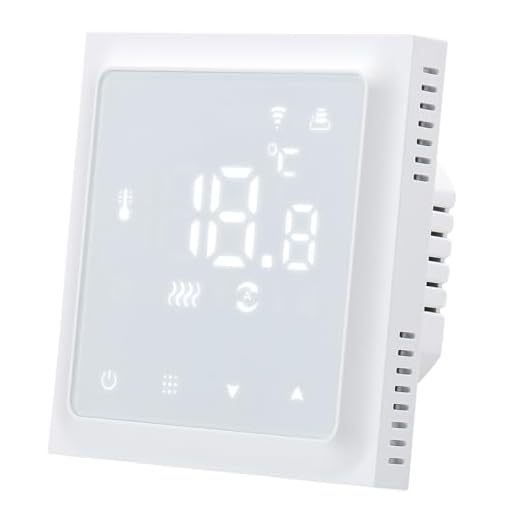 Wengart Termostato WiFi WG611, Modo Calor y Frío AC230V Max3A 2.4GHz Tuya App para Calefacción por Suelo Radiante, Compatible con Alexa Echo/Google Home