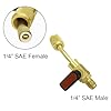 Joywayus 3PCS Air Conditioning Refrigerant Angled Ball Valve 1/4" SAE for HVAC R410A R134A R12 R22 R502 Charging Hoses AC Refrigerant Tools #1