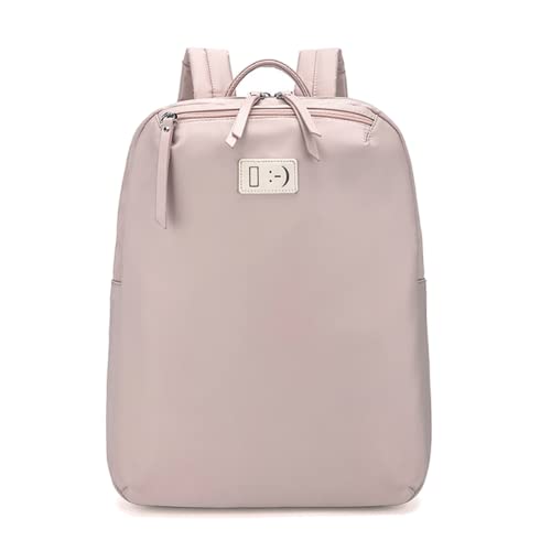 [Froyland] リュック レディース オシャレ バックパック 薄型 防水リュック リュックサック 超軽量 通勤リュック 無地 タウンリュック 盗難防止 通勤鞄 A4対応 ディバッグ 学生 通学 旅行 アウトドア 大人 14インチPC対応 ピンク