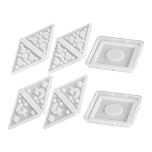 Hohopeti 2 Sets Pyramid Candle Holder Silicone Molds Pyramid Shape Tealight Holder Molds for Resin Casting DIY Crafts Wedding Party Home Decoration