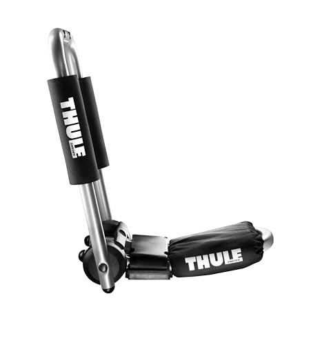 Thule HullaPort Pro - Rooftop Kayak Carrier - Foldable J-Cradle - 75lb Load Capacity - Includes 2...