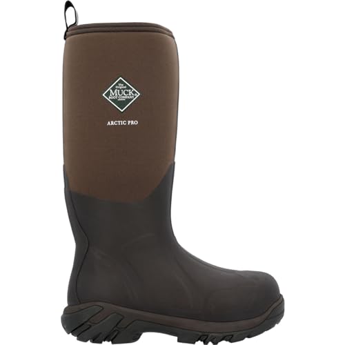 Muck Boot Arctic Pro Tall Rubber Insulated Extreme Conditions Men's Hunting Boots, Bark, 12 M US