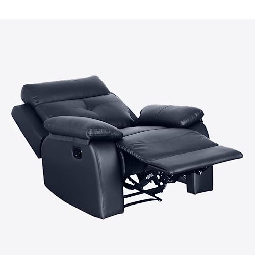 Image of Lofty Dreams Teamo Motorized Recliner Sofa 1 Seater - Easy Chair for Relaxation, Automatic Features, Luxurious Black Design, Plush Support, Durable Build, 5-Year Warranty