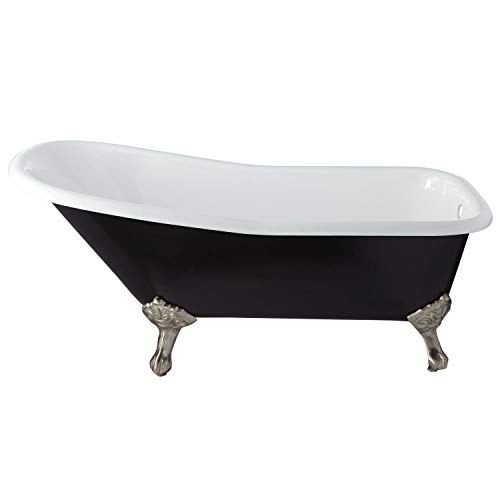 Signature Hardware 415197 Goodwin 66" Cast Iron Soaking Clawfoot Tub With Pre-Drilled Overflow Hole #TOP5