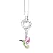 Produktbild THOMAS SABO Damen Charm-Kette Bunter Kolibri 925er Sterlingsilber, Grün, Gelb, Pink Emailliert SET0286-007-7
