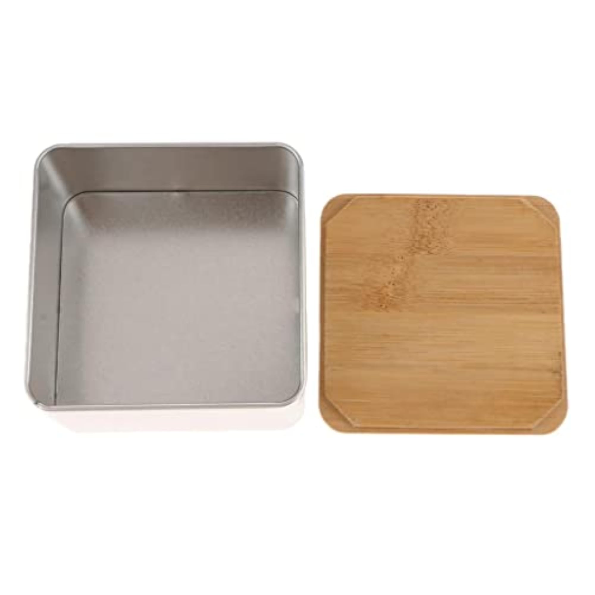 Bamboo Lid Tea Storage Box Organizer Container
