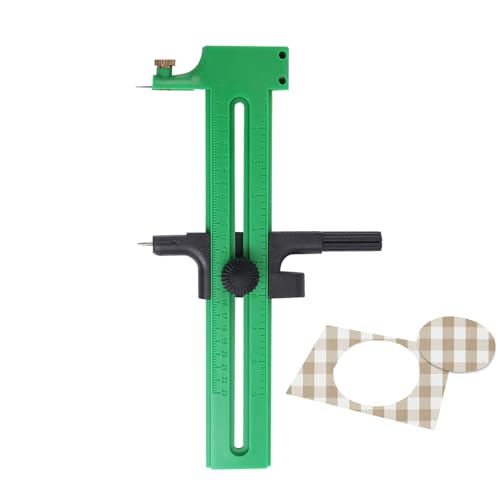 Cortador De Brújula Para Papel - Herramienta De Corte De Círculos Giratorios | Recortadora De Papel De Precisión Para Fabricación De Modelos De Álbumes De Recortes | Accesorio Ligero Para Manualidades