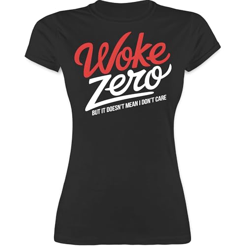 Moollyfox Woke Zero - Camiseta para mujer con diseño divertido anti-woke, declaración irónica, Awake Not Woke, Free Speech, regalo para la libertad de expresión y los fans de la sátira, Negro , XL