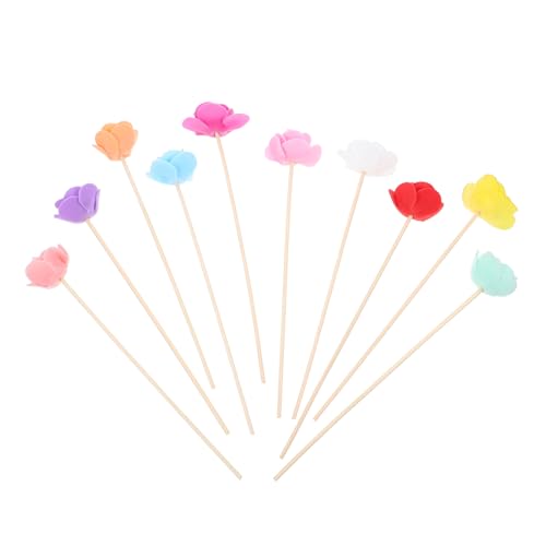 GOOHOCHY 20piezas Varillas Volátiles Decorativas Flores De Aromaterapia Difusor Aromas Eléctrico