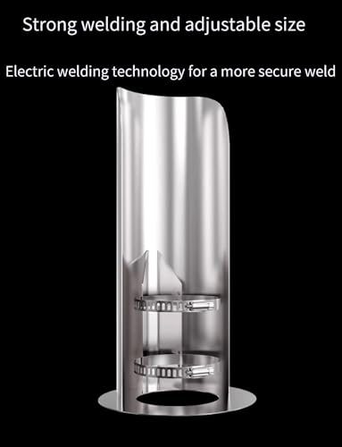 Cubierta de ventilación de acero para pared y extractor de secadora 4