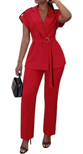 2 Piece Pant Suits for Women Dressy Business Casual Suit