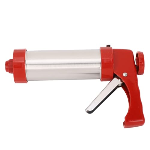 Omquot Máquina para Hacer Galletas Versátil con Múltiples Discos y Boquillas para Postres Creativos Prensa para Galletas de Acero Inoxidable 2,17x5,91x9,25 Pulgadas