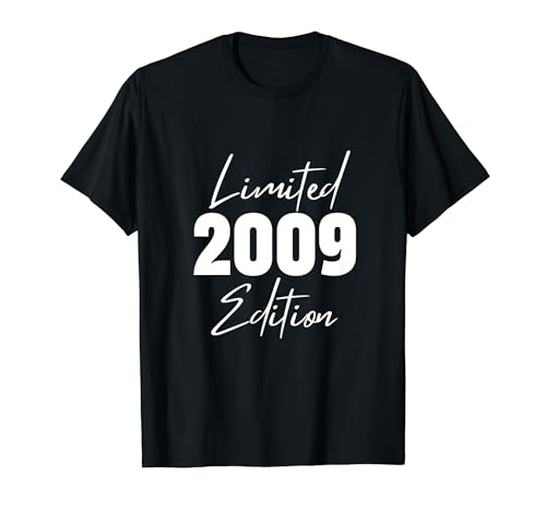 Born in 2009 Edizione Limitata Funny Age Birthday Maglietta