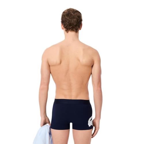 Lacoste Men's Cotton Stretch Big Croc Print Trunks, 3-Pack4