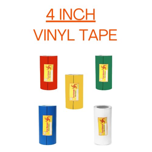 Image of Vastu Combo of Five Color Tapes | Size - 4 Inch| Length- 10 Feet (Approx) | Vastu Remedy for Toilet | Main Door Entrance | Tape Remedy | Pack of 5