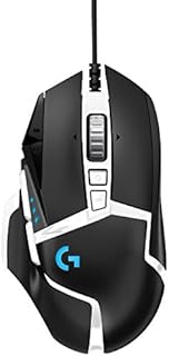 Logitech G502 HERO Special Edition High-Performance Wired Gaming Mouse, 25K HERO Sensor, 25600 DPI, RGB, Adjustable Weight, 11 Programmable Buttons, PC/Mac - Black and White