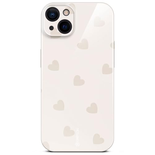 Coque iPhone 15 motif cœurs pour un style quotidien doux et tendance