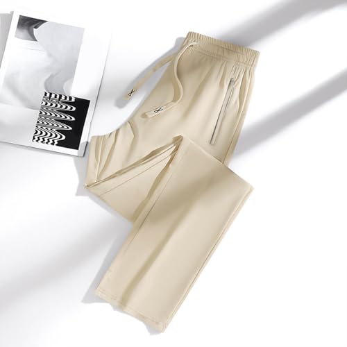 Image of Ice Silk Pants for Women Plus Size Quick Dry Athletic Pant Sports | Outdoors with Zipper Pockets