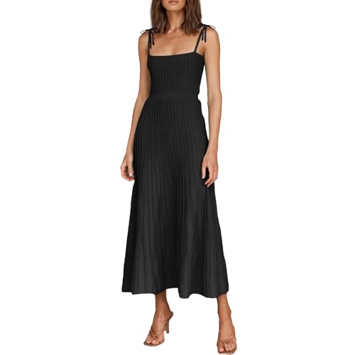 knee length dresses for ladies Self-Portrait - Black Velvet Strappy Midi Dress