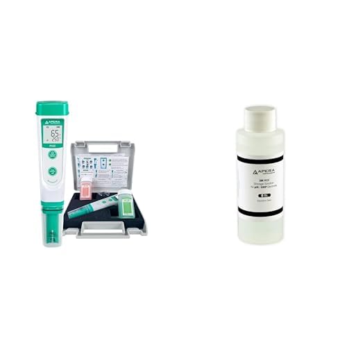 Apera Instruments EC20 & PH20 Set – Leitfähigkeits- Und PH-Messgerät Im Taschenformat Mit Kalibrierlösungen