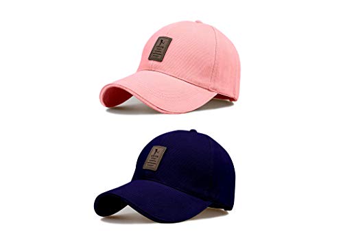 Image of solid plain unisex cotton caps free size adjustable casual look stylish cap